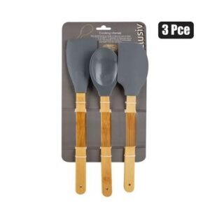 Kitchen-tool-set 3pce silicone/wdn xclus