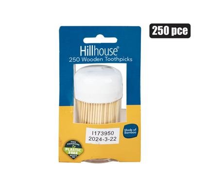 Toothpicks wdn 250pc in-holder hillhouse