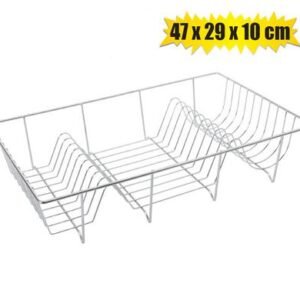Dish rack chrome plated 47x29x10cm