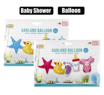 Banner balloon baby shower asstd