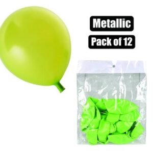 Balloons helium 1pc metallic l/grn f-01