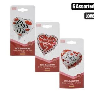 Balloon helium foil i love white f-01