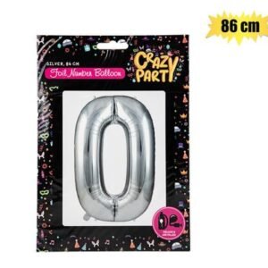 Balloons helium foil silver 0 86cm f-03