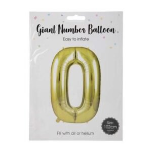 Balloon helium foil gold 0 102cm f-04