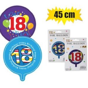 Balloon helium foil ms 18 45cm f-01