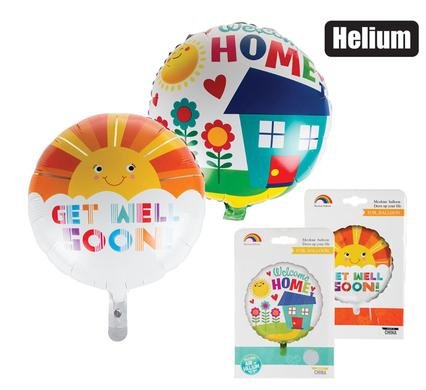 Balloon helium foil get well/wlcome f-01