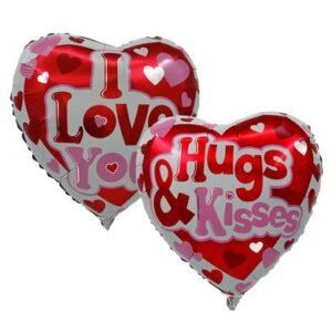 Balloon a/fill hugs & kisses valentine
