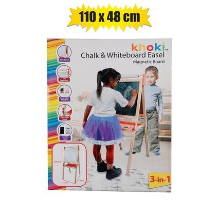 Board black/dry wipe easel 110x48cm
