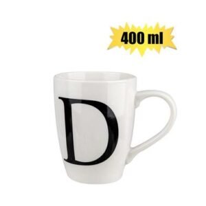 Mug daily tall letter d,400ml