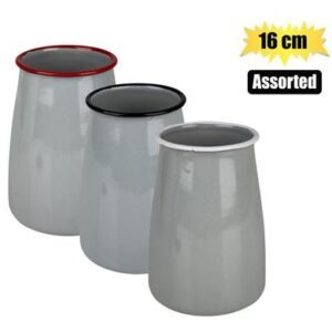 Utensil holder enamel 16cm high