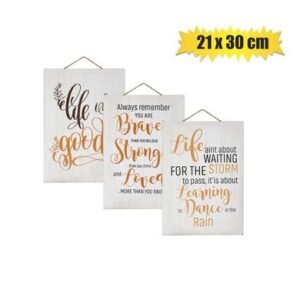 Plaque mdf sign 21x30cm inspirational