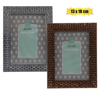Picture frame pl metallic 13x18cm asstd
