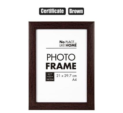 Picture-frame certificate pl mahogany
