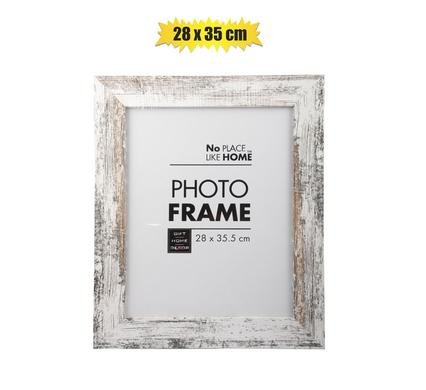 Picture-frame mdf white stressed 28x35cm
