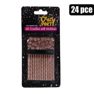 Candle birthday 24 candles+holdrs purple