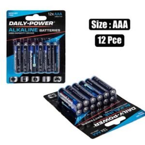 Batteries alkaline size:aaa / lr03 12pce