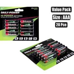 Batteries h/power size:aaa /r03p 20pce