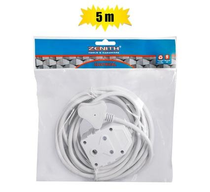 Extension-cord 5m janus 10a l/d zenith