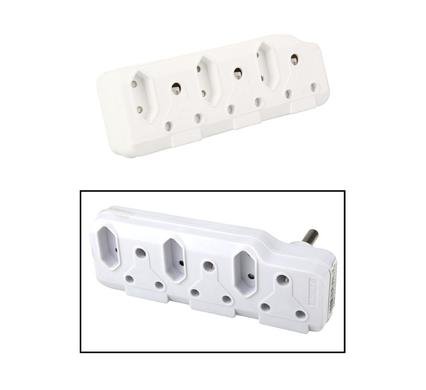 Plug-adaptor 3x16amp 3x5amp bulk
