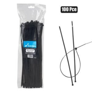 Cable-ties 4.8x300mm black 100's bulk