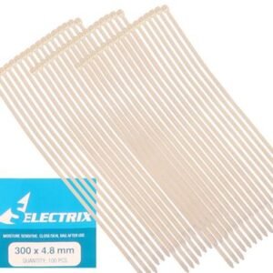 Cable-ties 4.8x300mm white 100's bulk