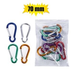 Snap-hook aluminium 7x70mm bulk