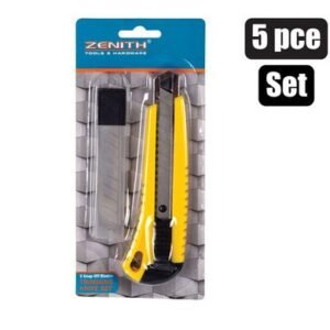 Knife 20mm snapoff+5pce mtl blades