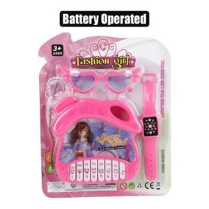 Musical piano b/o, sunglass & watch set