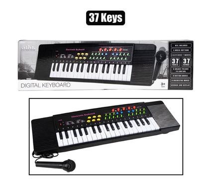 Musical keyboard electronic w/mic 37 key
