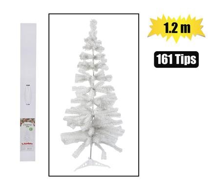 Xmas tree 1.2m white (161-tips) boxed