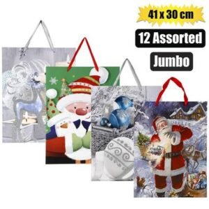 Xmas stationery gift bag jumbo 41x30cm