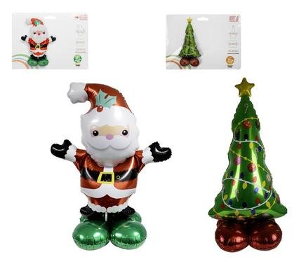 Xmas balloon giant santa/tree air filled