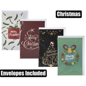 Xmas stationery card & envelope 13cm