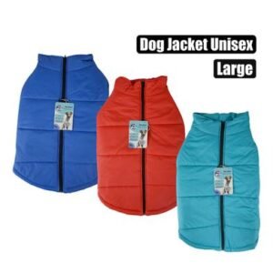 Pet dog jacket with zip unisex-large