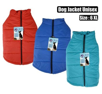Pet dog jacket with zip unisex-6xl
