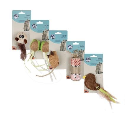 Pet cat toy asstd shapes and sizes