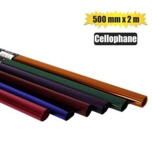Gift-wrap cellophane asstd 500mmx2m