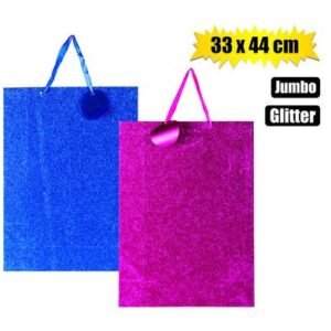 Gift-bag metalic glitter ppr jmb 33x44cm