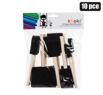 Art+craft paint brushes sponge-tip 10pce