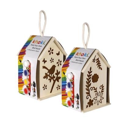 Art+craft paint your own bird house