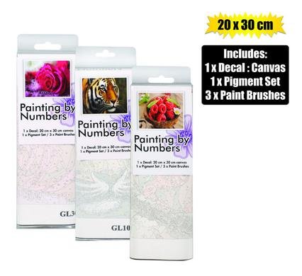 Art+craft paint-by-numbers 20x30cm