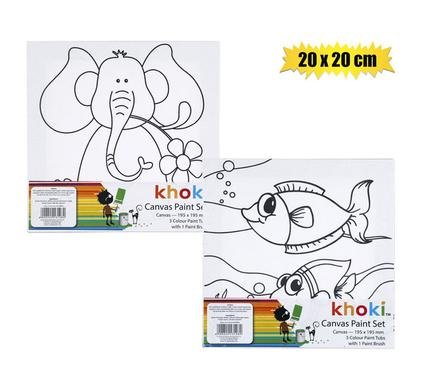 Art+craft paint canvas printed 20x20cm