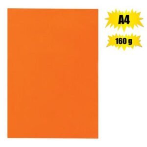 Art+craft board a4 160g sheet orange br