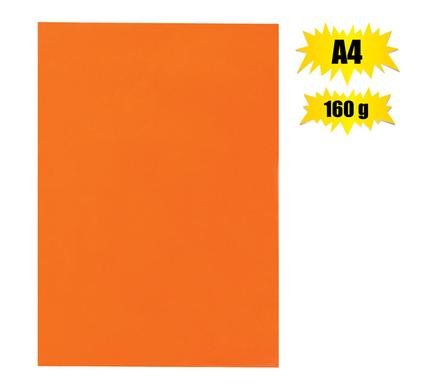 Art+craft board a4 160g sheet orange br