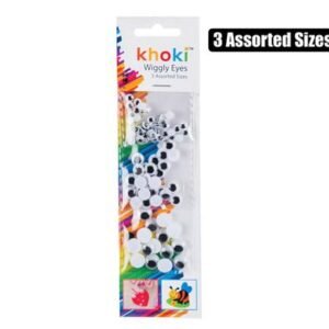 Art+craft wiggly eyes 3 asstd sizes