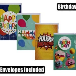 Card & envelope birthday - brights