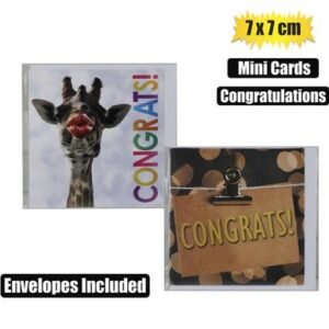 Card & env mini congrats designs