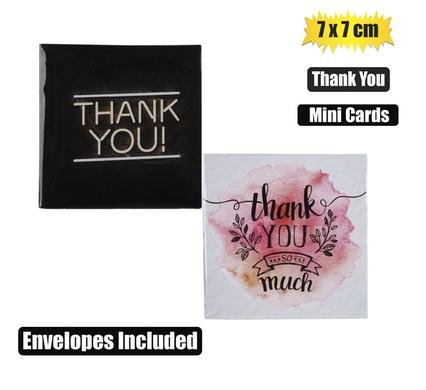 Card & env mini thank you designs