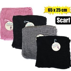 Scarf adult 65x30cm knitted eternity