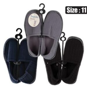 Slipper w/binding & tpr-sole size 11